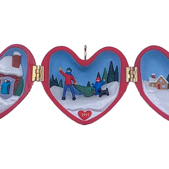1991 Hallmark Keepsake Heart of Christmas QX435-7 Collectible Ornament in Box - Picture 7 of 9